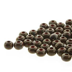 Seedbeads 2/0 - Red with Dark Travertine Finish - BeadSmith - Craft de Ville