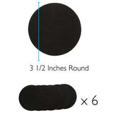 Lacys Stiff Stuff - Black 3.5 Round 6 Pack Interfacing