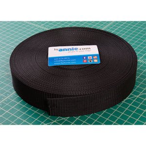 Polypro Strapping 1.5 - Black Polypropylene Webbing