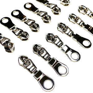 Nickel #5 Zipper Pulls - 6 Pack