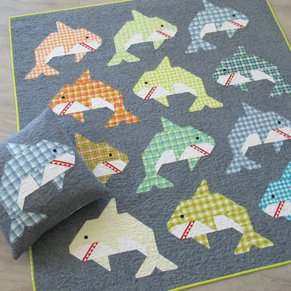 Social Sharks Quilt Pattern - Elizabeth Hartman