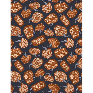 Dear Stella - Rae Ritchie Toil & Trouble Pumpkins On Graphite Fabric