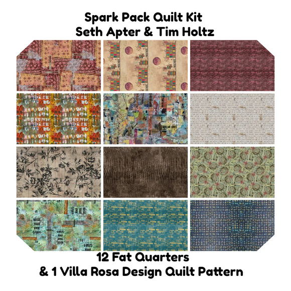 PREORDER AUGUST - Spark Pack Quilt Kit - Seth Apter & Tim Holtz