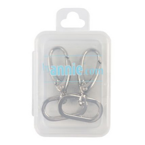 By Annie Swivel Hooks 1" Nickel - Pair