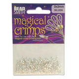 Magical Crimping Tubes - 2Mm X 1/2Oz Silver Plated Art & Crafting Tool Accessories