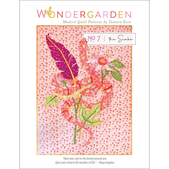 Tamara Kate Designs - Wondergarden No.7 The Snake Quilt Pattern Fpp