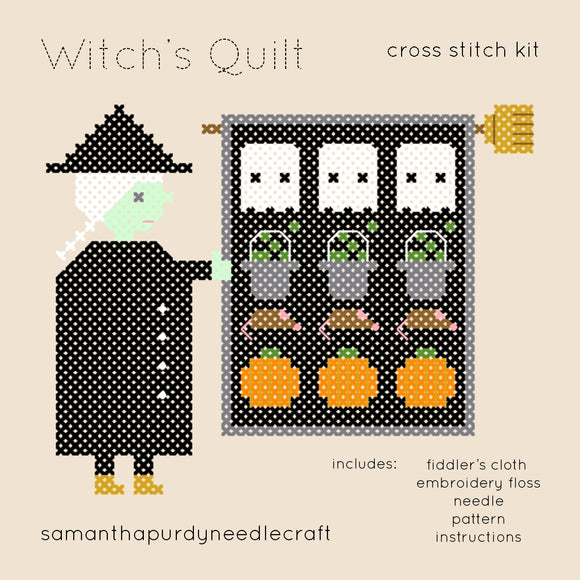 Witch's Quilt - Cross Stitch Kit