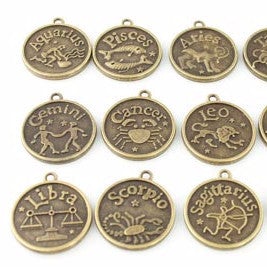 Constellations or Zodiac Pendant - Antique Bronze - Craft De Ville - Craft de Ville