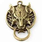 Wolf Head Pendant - Antique Bronze - Craft De Ville - Craft de Ville