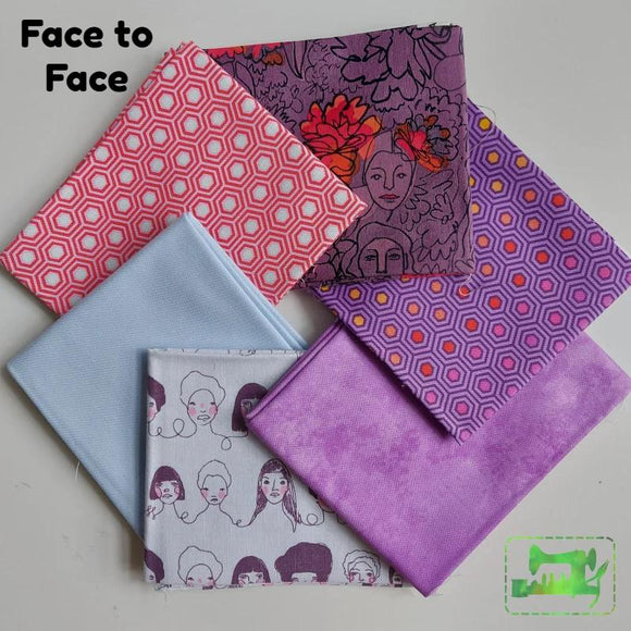 Curated 6 Fat Quarter Bundle - Face To Fabric