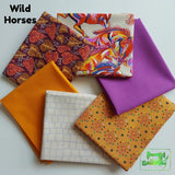 Curated Fat Quarter Bundles - Assorted 6 Wild Horses Fabric