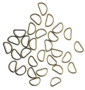 D-Rings - 1 Anitque Gold Craft Fasteners & Closures