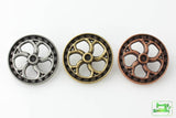 Flywheel Button - Antique Brass - 7/8" (22mm) - Craft De Ville - Craft de Ville