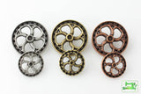 Flywheel Button - Antique Copper - 5/8" (16mm) - Craft De Ville - Craft de Ville