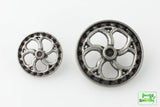 Flywheel Button - Antique Silver - 5/8" (16mm) - Craft De Ville - Craft de Ville