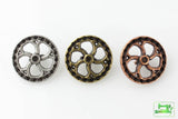 Flywheel Button - Antique Silver - 7/8" (22mm) - Craft De Ville - Craft de Ville