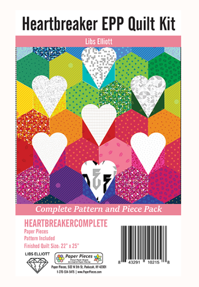 Heartbreaker EPP Pattern & Pieces - Libs Elliott - Paper Pieces - Craft de Ville