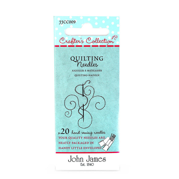 John James Crafters Collection - Quilting & Patchwork Size 7/10 20 Pack Needles