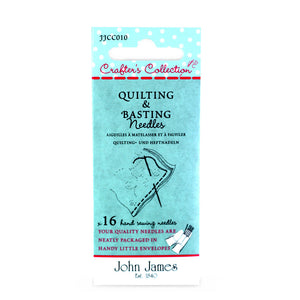 John James Crafters Collection - Quilting & Basting Assorted 16 Pack Darning Needles