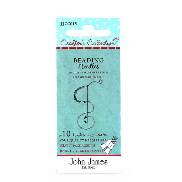 John James Crafters Collection - Beading Needles Size 10/12 10 Pack