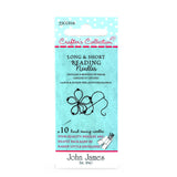 John James Crafters Collection - Long & Short Beading Needles 10 Pack