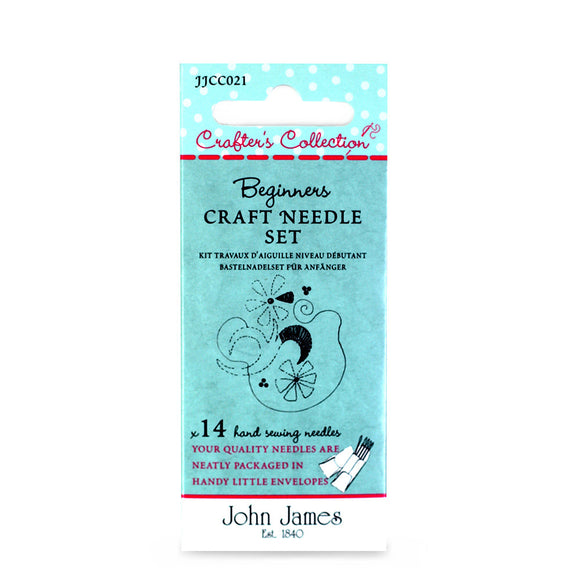 John James Crafters Collection - Beginners Craft Needle Set Assorted 14 Pack Needles