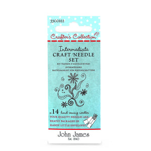 John James Crafters Collection - Intermediate Craft Needle Set Assorted 14 Pack Needles