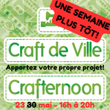 Crafternoon – Apportez votre propre projet – 23 mai