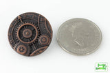 Mechanism Button - Antique Copper - 7/8" (22mm) - Craft De Ville - Craft de Ville