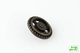 Open Wheel Button - Antique Brass - 5/8" (16mm) - Craft De Ville - Craft de Ville