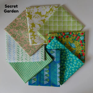 Curated 8 Fat Quarter Bundle - Secret Garden