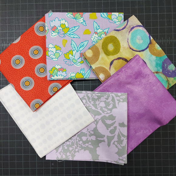 Lot de 6 Fat Quarters sélectionnés - Floradiant