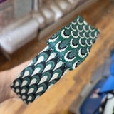 Sangle à motif paon - Vert - 38 mm