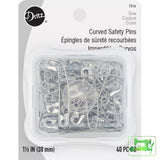 Steel Curved Basting Pins - Size 2 Safety
