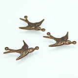 Flying Swallow Connector - Natural Brass - 19x17mm - Vintaj - Craft de Ville