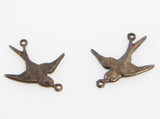 Flying Swallow Connector - Natural Brass - 19x17mm - Vintaj - Craft de Ville