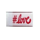 Tag It Ons - Woven Label #Love Sew-In Labels