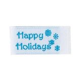 Tag It Ons - Woven Label Happy Holidays Sew-In Labels