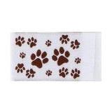 Tag It Ons - Woven Label Paw Prints Sew-In Labels