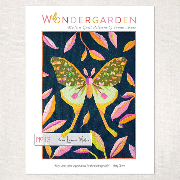 Tamara Kate Design - WONDERGARDEN No.13 Luna Moth Quilt Pattern