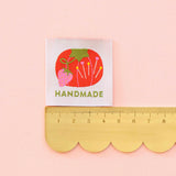 Sarah Hearts - Large Woven Labels - Handmade Tomato Pincushion