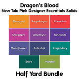 Preorder August - Tula Pink Mythical Designer Essentials Solids Bundles Half Yards / Dragons Breath