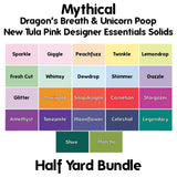 Preorder August - Tula Pink Mythical Designer Essentials Solids Bundles Half Yards / Full Collection