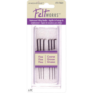 Felting Needles - Assorted 6 pack - Dimensions - Craft de Ville