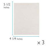 Lacy's Stiff Stuff - White - 4.25" X 5.5" - 3 pack