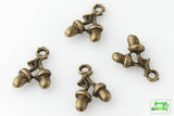 Acorn Charm - Antique Bronze - Craft De Ville - Craft de Ville