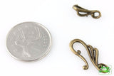 Art Deco Hook and Eye Clasp - Antique Bronze - Craft De Ville - Craft de Ville