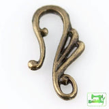 Art Deco Hook and Eye Clasp - Antique Bronze - Craft De Ville - Craft de Ville