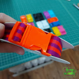 Bag Parachute Buckle - 1 (25Mm) Neon Orange Craft Fasteners & Closures