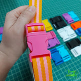 Bag Parachute Buckle - 1 (25Mm) Pink Craft Fasteners & Closures